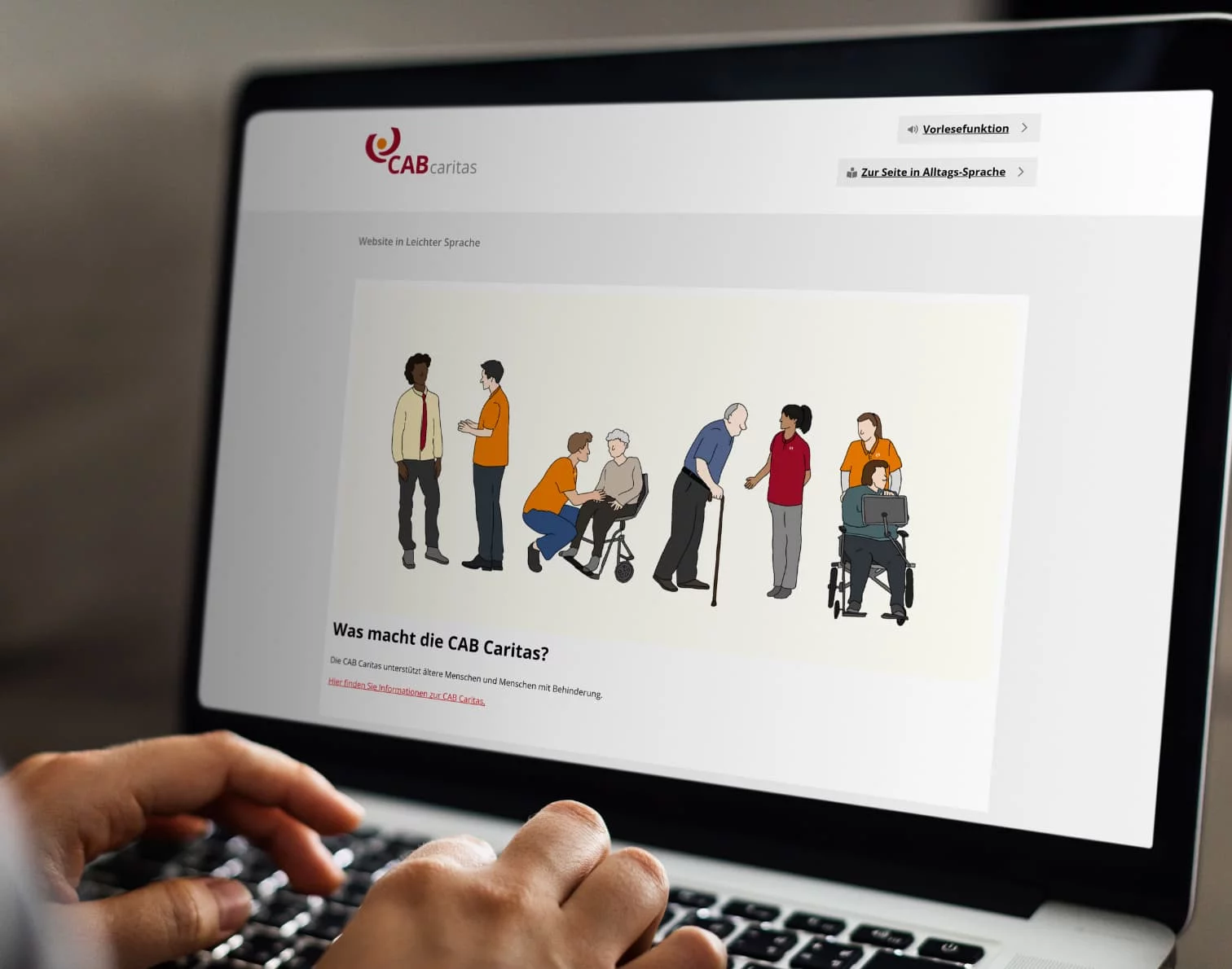 Website Leichte Sprache auf Basis von TYPO3 CAB | creationell die Werbeagentur
