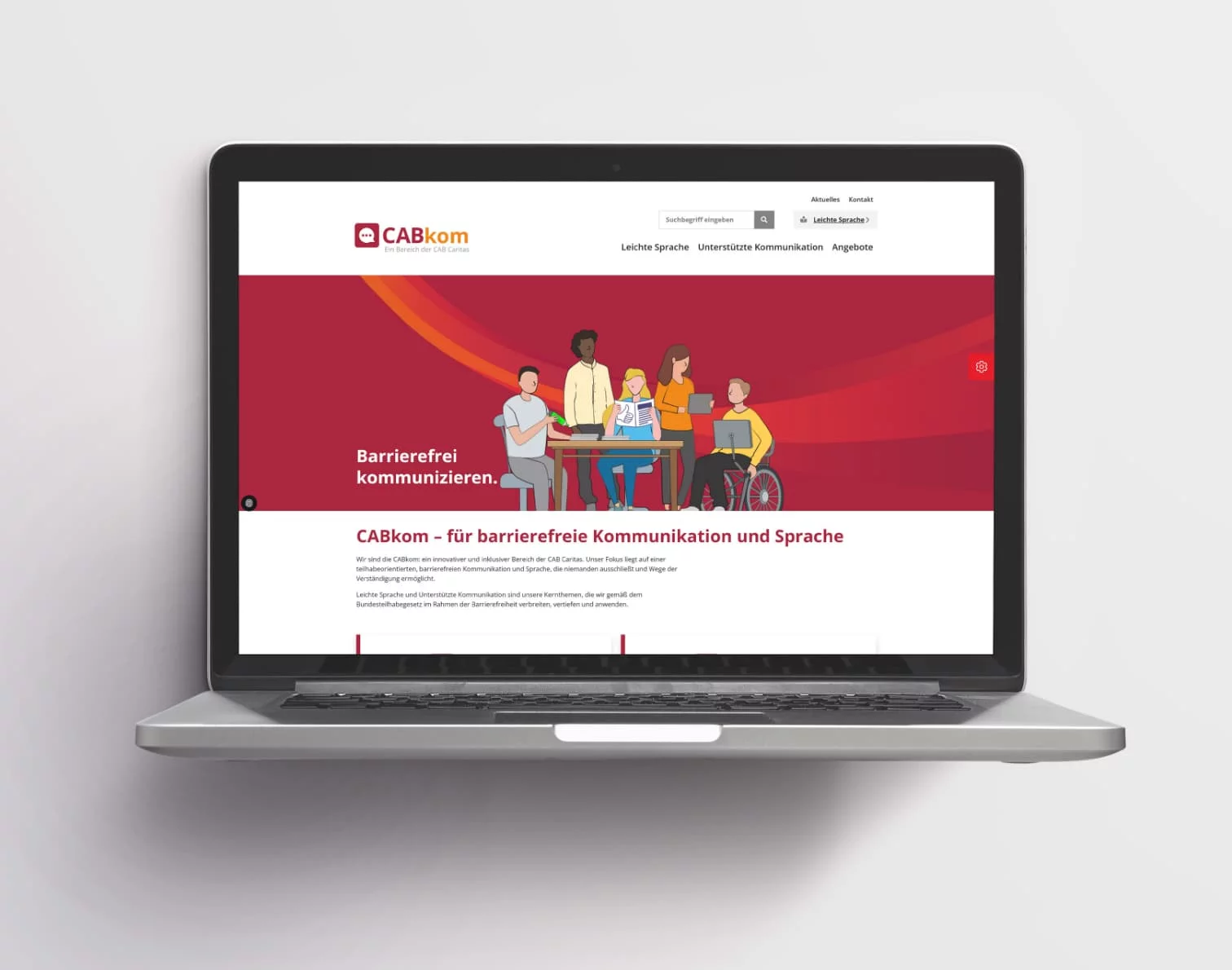 Website CABkom auf Basis von TYPO3 CAB | die Werbeagentur creationell aus Augsburg