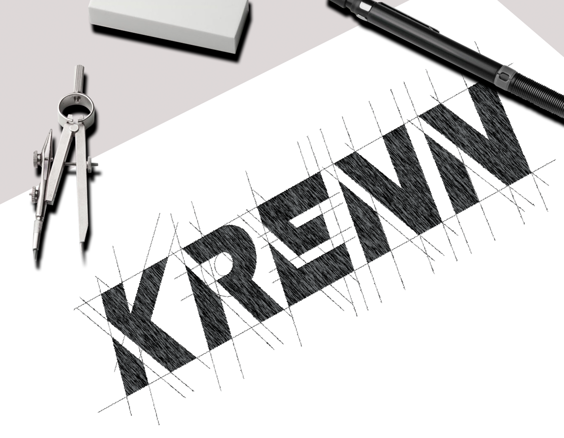 Logo Relaunch KRENN Skizze | creationell