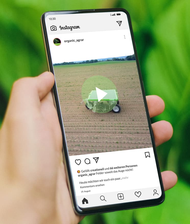 Mockup Instagram Profil Organic Agrar | creationell