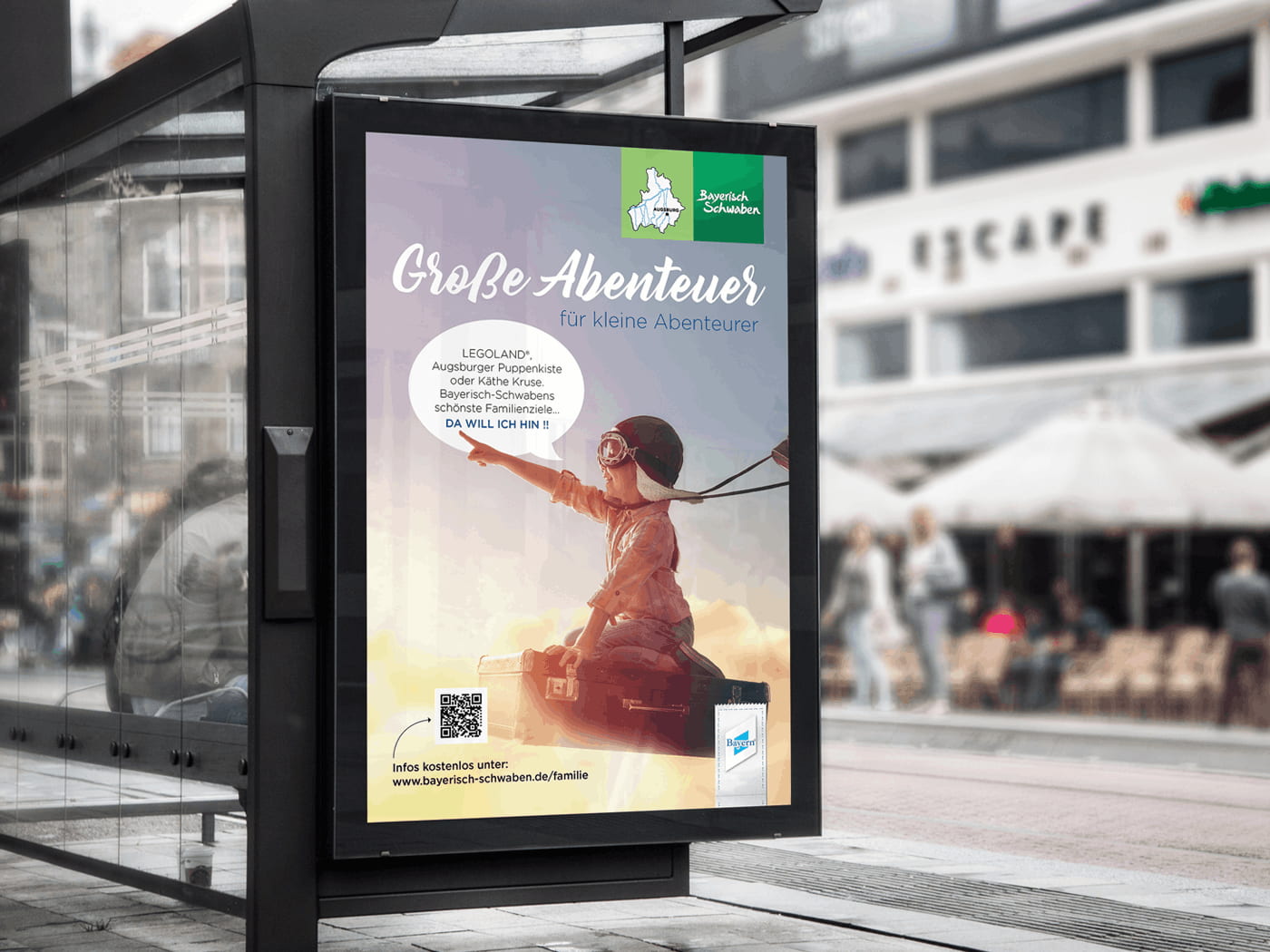 Klassische Werbung: Tourismusverband Bayern Schwaben Außenwerbung