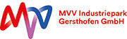 Logodesign für MVV Industriepark Gersthofen GmbH in rot, lila und blau